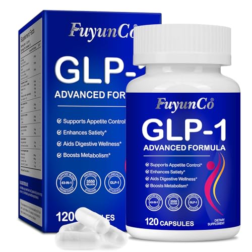 GLP 1 Supplements, 120 Capsules Appetite Suppressants Women&Men, GLP-1 Supplement Support for Appetite Regulate & Gut Health