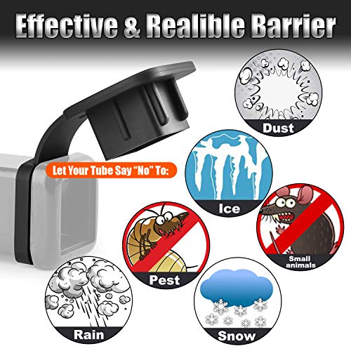 Czc Auto 2 Inch Trailer Hitch Cover Plug Cap Insert, Receiver Tube Cover 2 Inch Black Receiver Hitch Cover For Toyota Mercedes Mopar Audi F150 Ford Gmc Truck Chevy Jeep Lexus 4Runner Porsche #TOP6