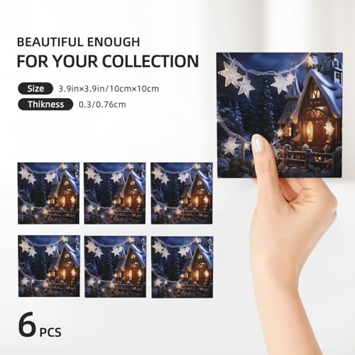 Dessous de verre de Noël absorbants et antidérapants pour table - 4