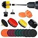 Bürstenaufsatz Bohrmaschine Set 22 Stück, Stholome Felgenbürste Set, Drill Brush mit Polieraufsatz für Küche zur Reinigung Bad, Boden, Poolfliesen, Auto, BB01-22