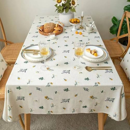 Nappe coton chanvre lavable pour protéger et embellir la table de salle à manger - 2