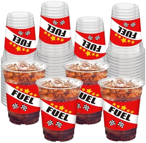 Cowea Raxe Cups Amazon.com: HYMENEX 50 Pcs Race Car Cups, 12 oz Fuel Can Cups Race Car ...
