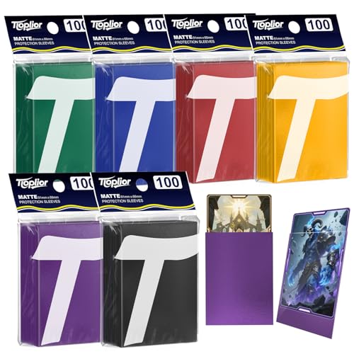 600ct Matte Card Sleeves - Premium Card Protectors for Trading Cards, MTG, TCG,Magic, and Collectible Card Games - Soft Touch Finish for Smooth Shuffling and Handling