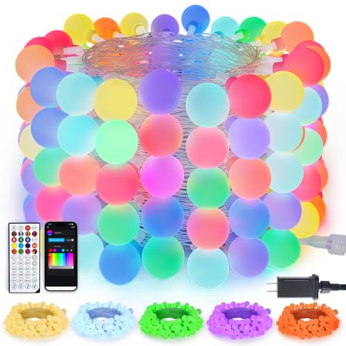 JMEXSUSS Connectable 33ft 100 LED Color Changing String Lights for Bedroom