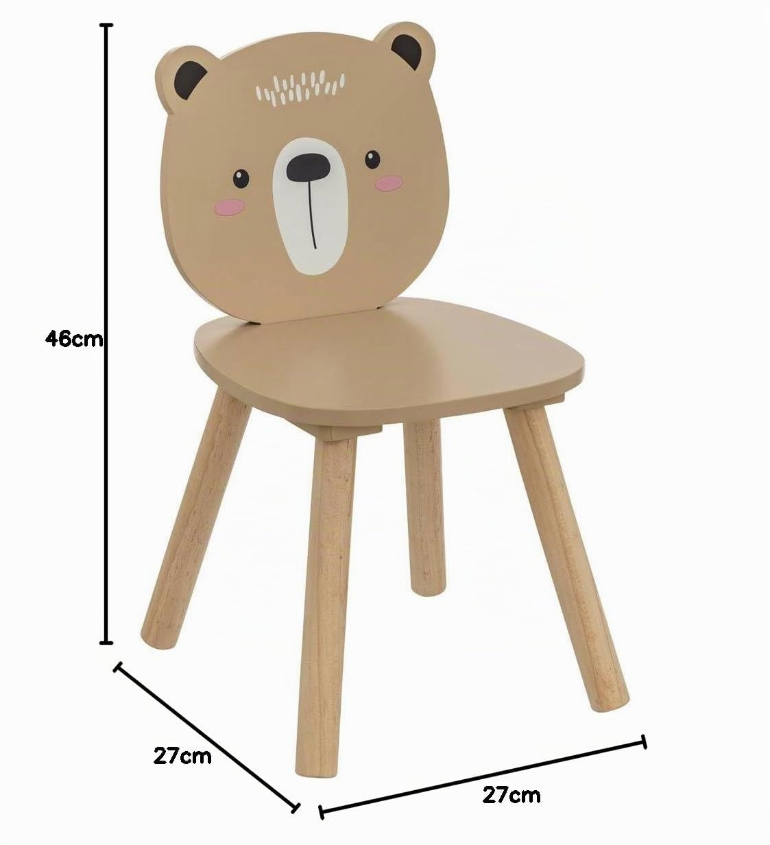 Atmosphera – Sedia Orso morbidezza in legno naturale