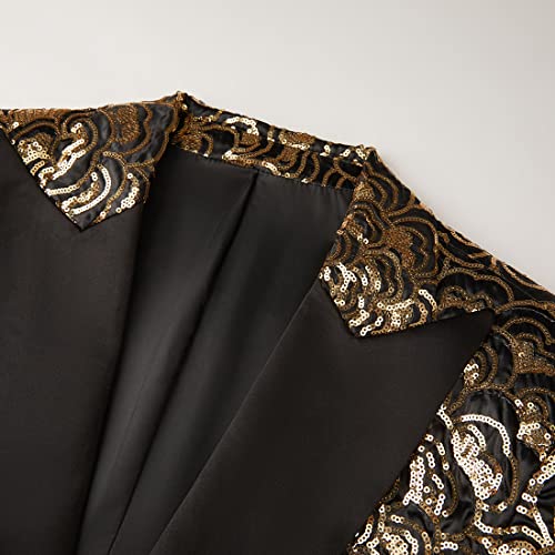 Men's Fashion Colorful Pattern Sequin Blazer Blazer3