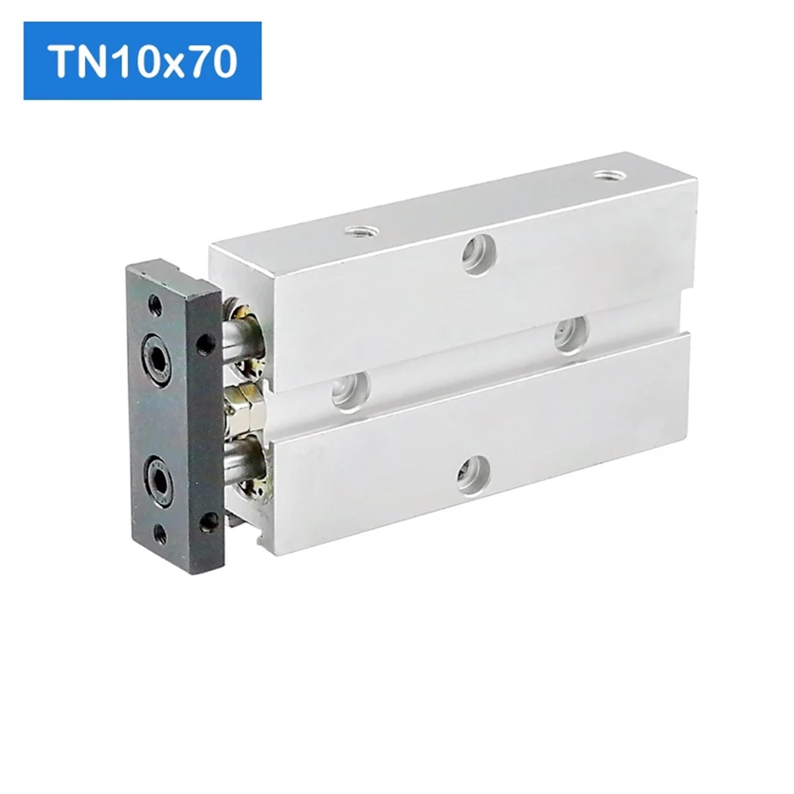 TN10 * 70-S Cilindros de Aire compactos de 10 mm de diámetro y 80 mm de Carrera TN10X70-S Cilindro neumático de Aire de Doble acción