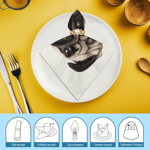Servilletas de Tela Cuadradas de Poliéster 6 unidades miniatura 7