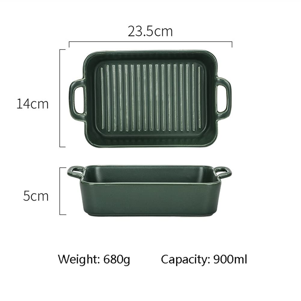 Nonstick forma do pieczenia ciasto kolacja naczynia do pieczenia ceramiczne naczynie do pieczenia, prostokątne formy do pieczenia, naczynie do zapiekanek do gotowania nieprzywierająca patelnia do ciasta (kolor: C)