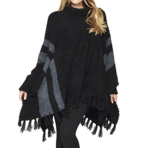 Barefoot Dreams Cozychic Beach Poncho Midnight/Slate Blue