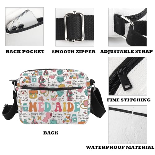 Certified Medication Aide Appreciation Gift Nursing Med Tech Gift Med Aide Crossbody Bag3