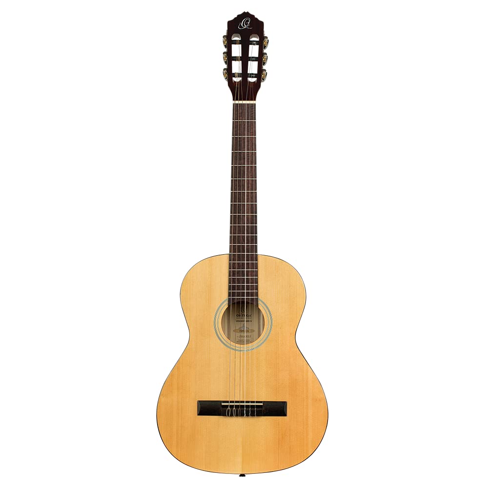 Ortega Guitars 3/4 Konzert Gitarre – Student Series – Fichte, Katalpa, Hochglanz Natur (RST5-3/4)