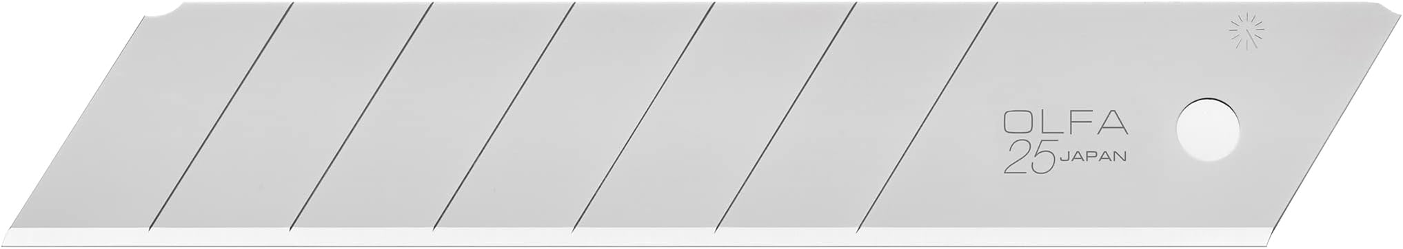 OLFA 5008 HB-5B 25mm Snap-Off EHD Silver Blade, 5-Pack