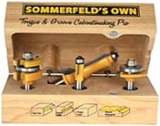 Sommerfeld's Tongue & Groove Cabinetmaking set plus Mitered Molding bit.1/2-Inch Shank For Cabinet Doors