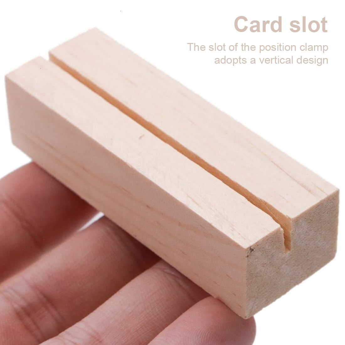 Lot De 10 Porte-cartes En Bois - Porte-photo - Support Stable En Bois - Porte-cartes De Menu - Porte-cartes Postales - Porte-numéros De Table Pour Mariages, Fêtes, Menus, Cartes De Visite