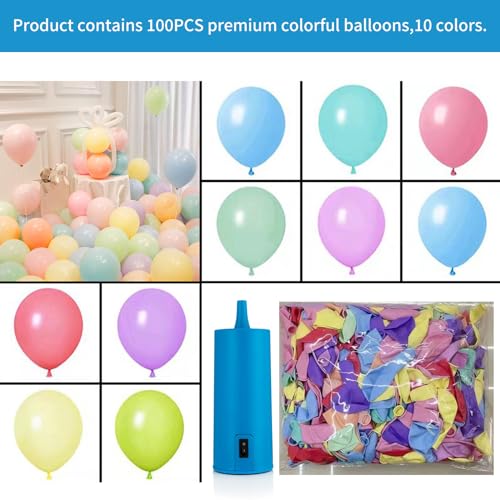 Xapypy QQB Electric Balloon Pump And 100 Balloons,Balloon Inflator thumb #3