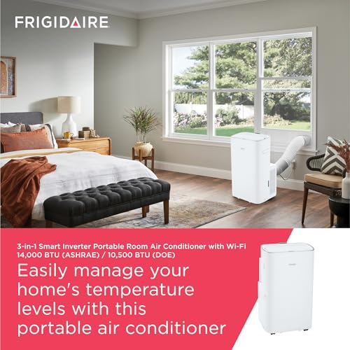Image of Frigidaire Gallery 14,000 BTU Portable Air Conditioner with Wi-Fi, White