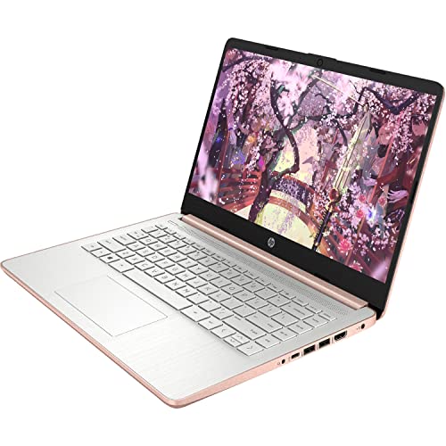 Hp Premium 14-Inch Hd Thin And Light Laptop, Intel Dual-Core Processor, 32Gb Ram, 64Gb Storage, Long Battery Life, Webcam, Bluetooth, Hdmi, Wi-Fi, Rose Gold, Windows 11 + 1 Year Microsoft 365 #TOP1