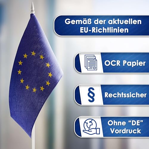 SEPA Überweisungsformular Zahlschein 100 Stück 2-fach selbstdurchschreibend 326211