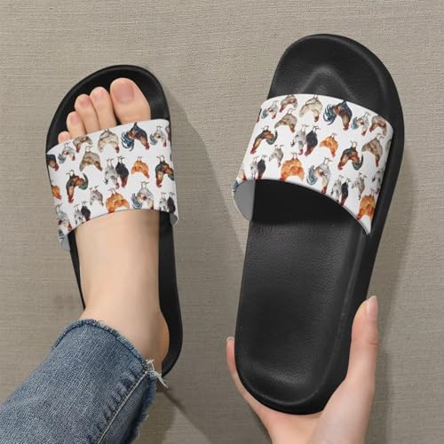 Coloranimal Slippers for Women Sandals Women Comfortable Slide Sandals with Non Slip Sole Fashion Lightweight Shower Shoes House Slippers2