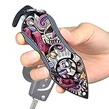 Stinger Personal Alarm Keychain Emergency Tool, Safety Panic Alarm Siren, Seat Belt Cutter, Glass Breaker, Security Device for Women Men Kid, Original Design in USA (Music)