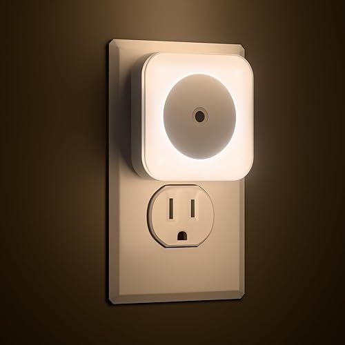 6-Pack LED Night Lights Plug into Wall,Bright Nightlight Auto-On/Off and