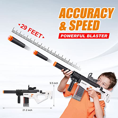 Toy Gun Guns Electric Toy Foam Blaster Guns, Automatic Bullets Foam Dart Guns With 40Pcs Bullets, Soft Dart Guns Shooting Toys For 8-12 Year Old Boys #TOP2