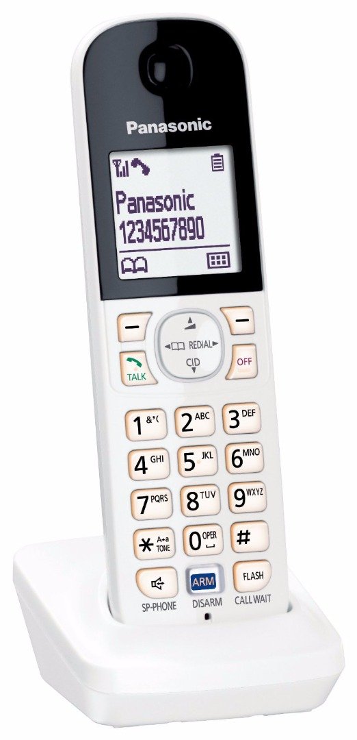 Panasonic KX-HNH100W Digital Cordless Handset for Smart Home Monitoring System (White)