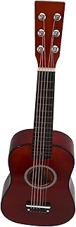 TOGEVAL Guitarra para Principiantes Ligera Instrumento Musical Educativo Color Café Rojo Aleatorio Regalo Creativo Color Aleatorio