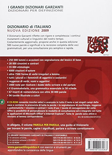 Dizionario italiano 2009-Parola per parola. Un percorso nel dizionario. Con CD-ROM – vue 4