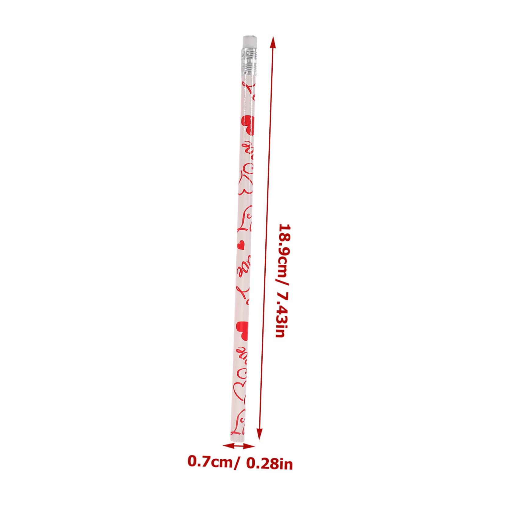 NUOBESTY 5 Ensembles Crayon Saint Valentin Crayons À Croquis Aiguiseur Électrique Faveur Étudiante Accessoires Fournitures D'écriture Étudiants Apprenant La Gomme 50 Pièces * 5