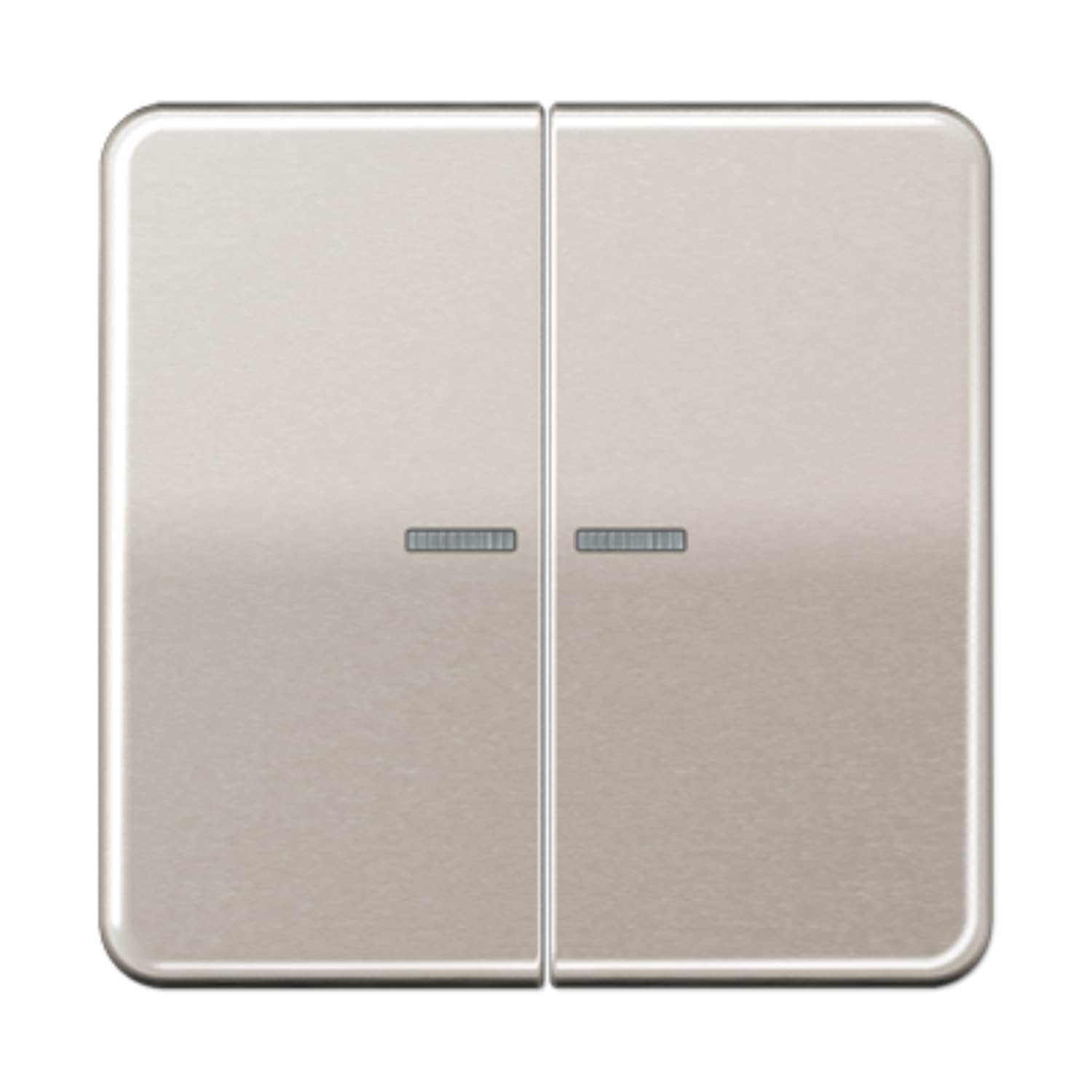 Bouton poussoir double JUNG CD102KO5PT avec voyant lumineux pour va-et-vient électrique