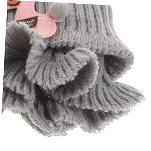 Girls Boys and Girls Scarf for Winter Cartoon Neck Collar Warm Knitted Accessory2