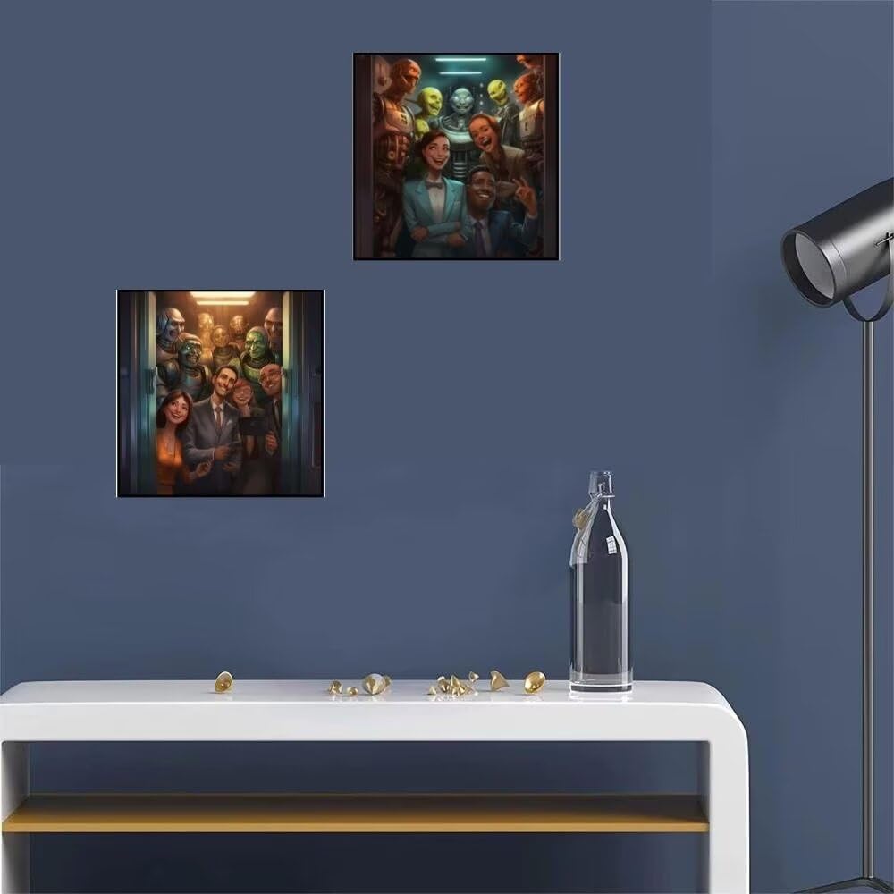 5D Diamond Painting kompletny zestaw uśmiechów międzygwiezdnych diamentowe malowanie duży format, rękodzieło z kryształem krzyżowym dla dorosłych i dzieci, DIY haftowanie diamentowe, dekoracja wnętrz