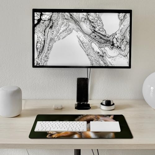 Mouse pad grande antideslizante 60 x 30 cm diseño ardilla miniatura 7
