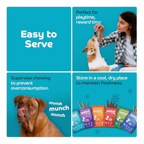 Image of Assorted Flavours Mix Chew Sticks for Dogs | Soft & Chewy Dog Treats | Healthy Chewing Snacks for All Breeds & Ages | 70g