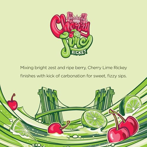 Image of AriZona Cherry Lime Rickey Soda | Fruit Juice Cocktail | 22 Fl Oz (24 Pack)
