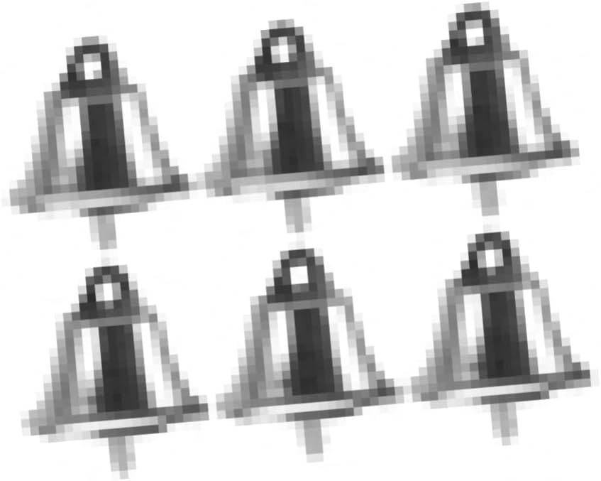 Cabilock 25Pcs Silver Horn Bells for DIY Crafts Party Bell Decorations for Christmas Weddings and Events Material for Home Decor and Ornaments