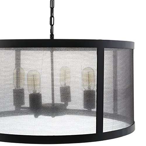 Modway Frost Steel Metal Ceiling Light Pendant Chandelier In Black #TOP3