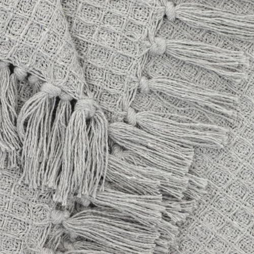 Image of Soft Throw Blanket | Used Both Indoor and Outdoor | Blanket for Living Room | Bedroom | Hall | Kids Room | Sofa and Bed or Chair Throw (Grey)