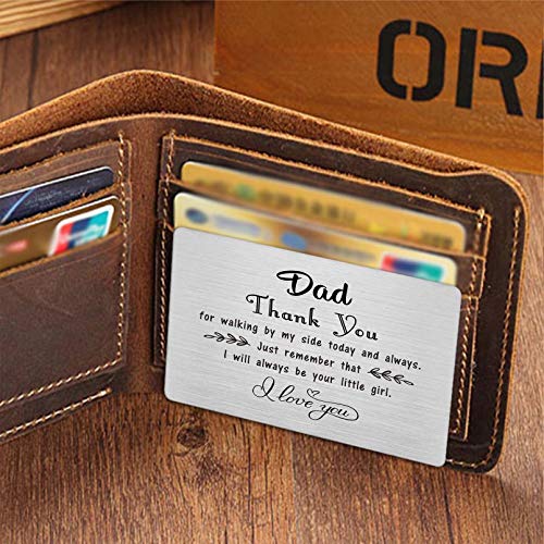 Laluminter Father of the Bride Gifts from Daughter, Dad Wedding Gift Wallet Card, To My Dad Wedding Day Keepsake4
