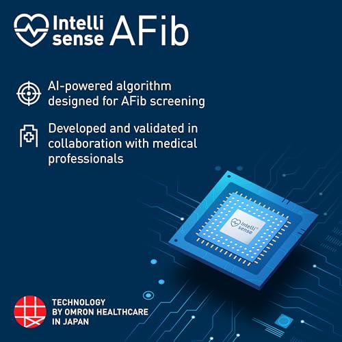 Image of Omron HEM-7194T1-FLBIN Upper Arm Automatic Blood Pressure Monitor with AFib Detection, IntelliWrap 360 Accuracy Cuff, Large Display, AC Adapter included