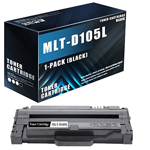 (1-Pack Set,Black) Compatible D105L MLT-D105L Toner Cartridge Replacement for Samsung ML-2525W 2545 2540 2580N 1910 1915 SF-650 650P SCX-4623 4623F 4623FN 4623FW 4600 462x Printers,Sold by MonInk