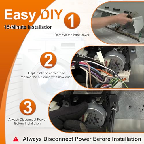 Image of WGD4800XQ1 WGD4815EW2 MGDC215EW2 MGDC300BW1 WGD4800XQ4 WGD4800BQ2 WPW10185981 W10185981 Dryer Timer Fit for Whirlpool Kenmore Maytag 115VAC 60Hz Replace 418-095-20-B5 by Cenipar