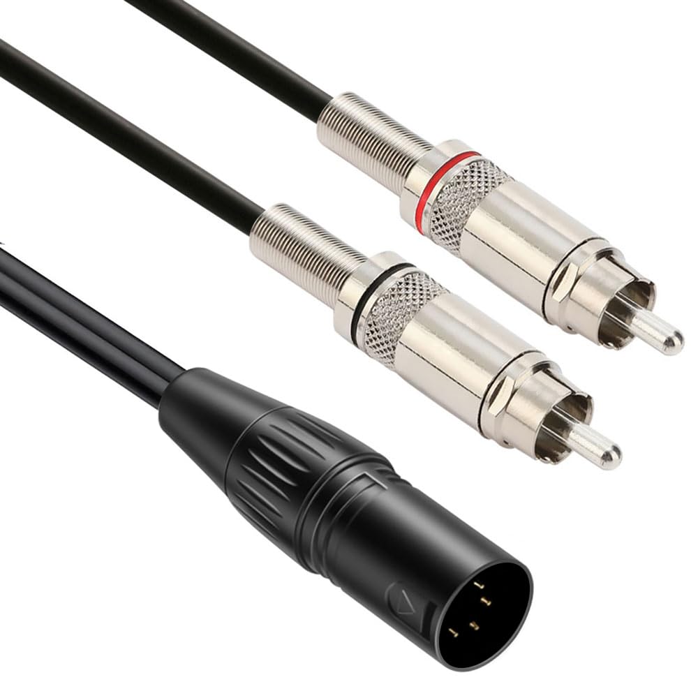 Amazon | luxferre XLr 4 ピン RCA 変換 ケーブル 1m オーディオ