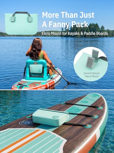 Image of niphean IPX7 Waterproof Fanny Pack, Magnetic One-Hand Closure Dry Bag | Durable Waterproof Bag, for Kayaking, Paddle Boarding, Beach Cruise Essentials, 2.5L /7.5L Phone Pouch Dry Bags for Men Women