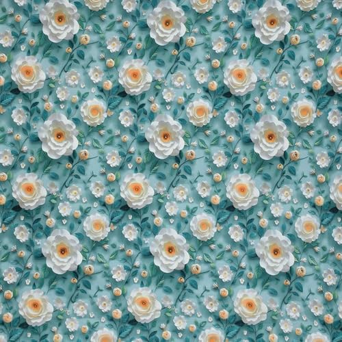 Image of 350 TC Premium Heavy Cotton Feel Elastic Fitted Bedsheet King Size with 2 Pillow Covers || Double Bed with All Around Elastic (Sly Blue7D, Fitted Queen-60x78)