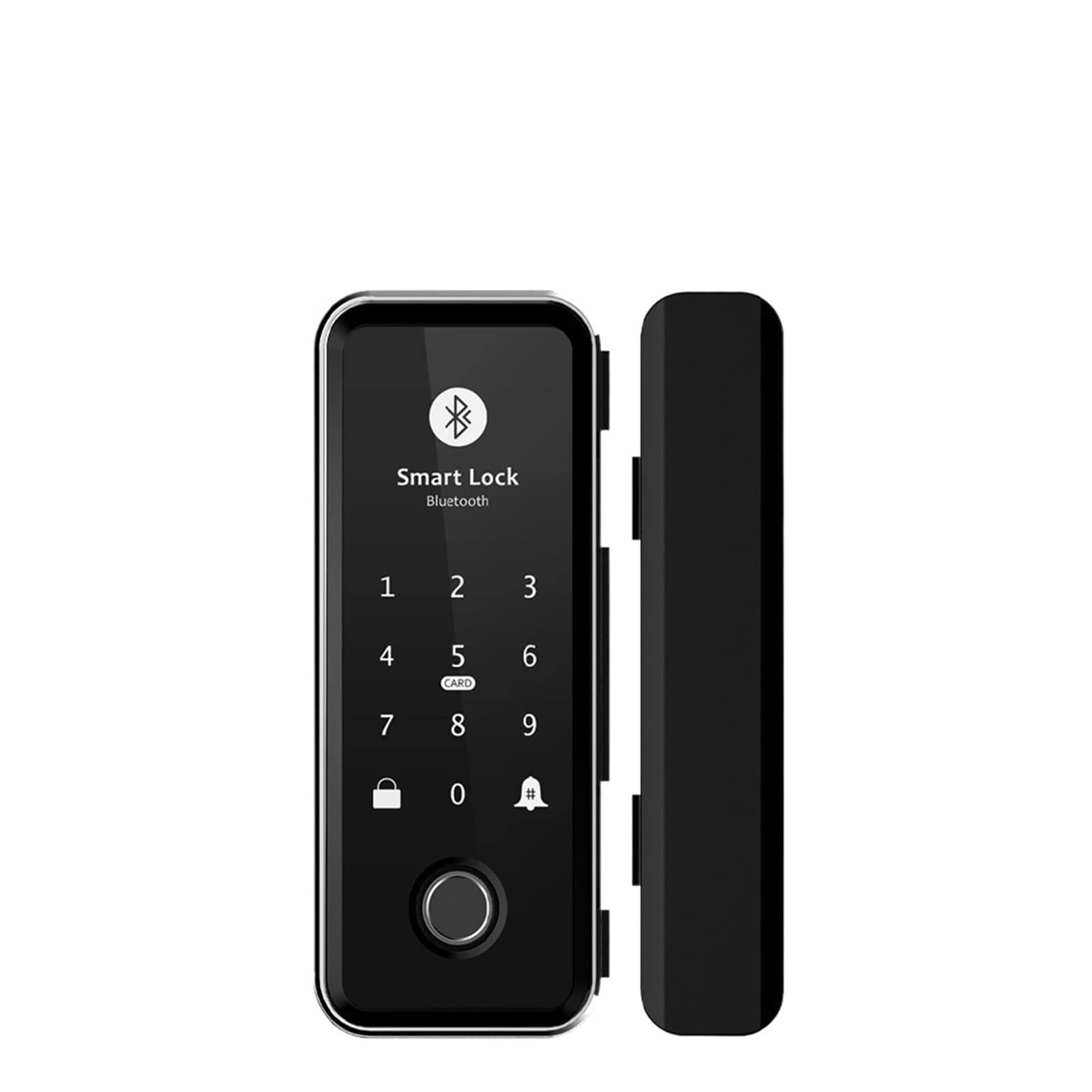 Cerradura inteligente con huella digital y Bluetooth para puerta de vidrio