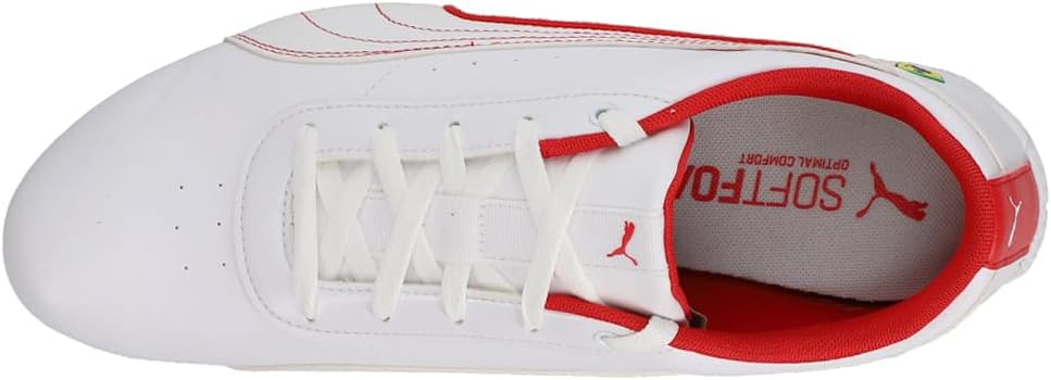 PUMA Mens Scuderia Ferrari Neo Cat Lace Up Sneakers Shoes Casual - White - Size 11.5 M
