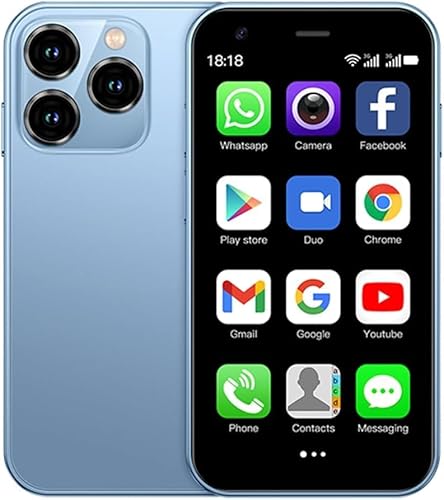 Generic XS15 Mini Smartphone 3G Small Cellphone Unlocked Phone Child Mini Phone 3.0 Touch Screen Kids Mobile Phone Android Dual Sim 2Gb+16Gb Cell Phones cover